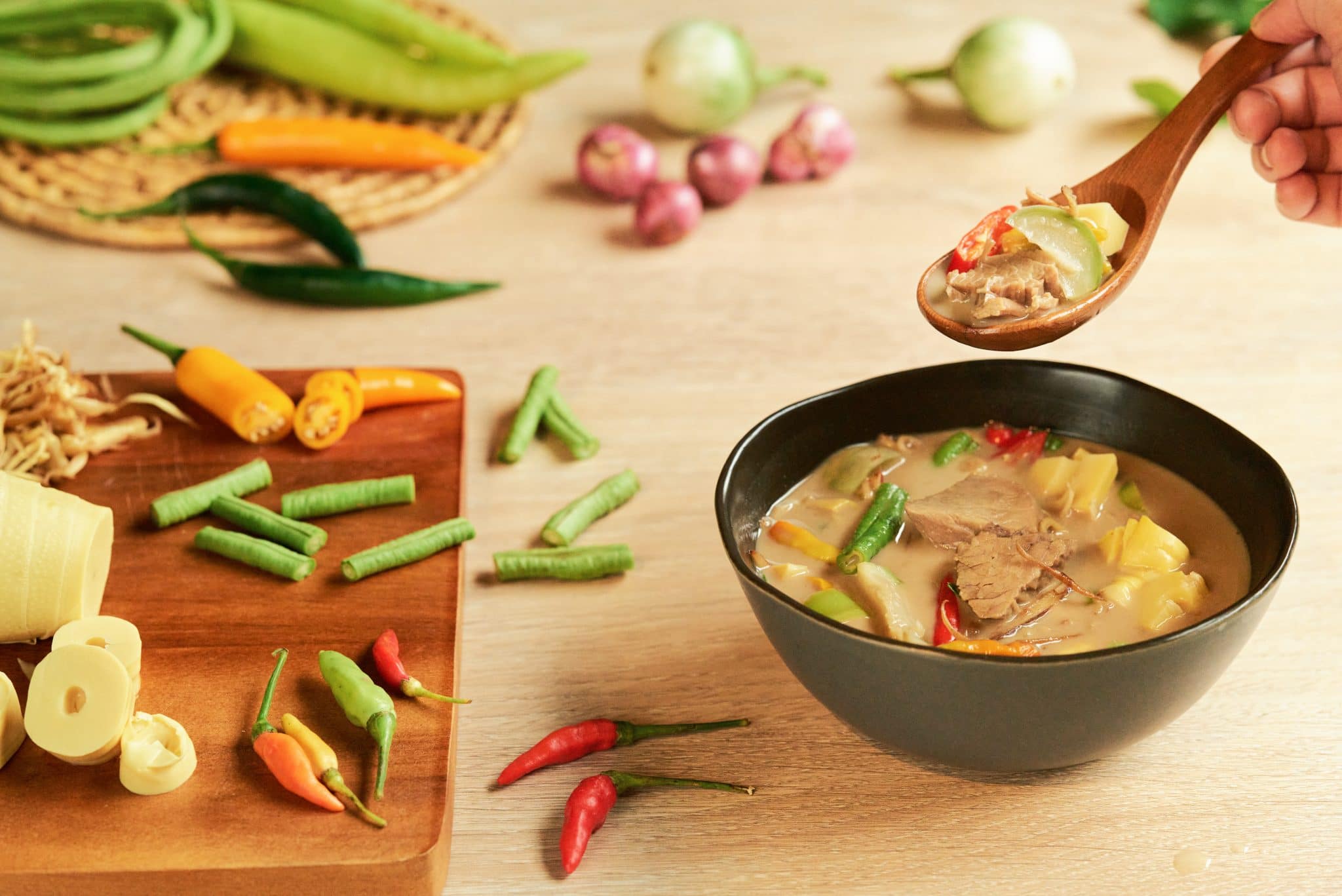 Open the secret recipe "Fermented Fish in Coconut Milk Soup"